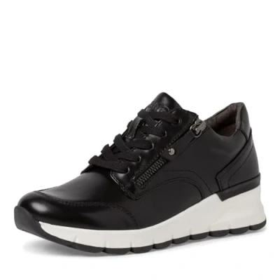 Afbeelding van Jana Sneakers laag, Dames, Maat: 39, Black Pu
