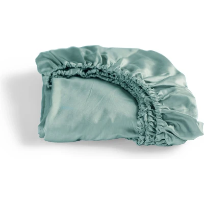 Afbeelding van Cinderella Sundays Hoeslaken Tot 25 cm matrashoogte Satijn 80x200 Mineraal Groen