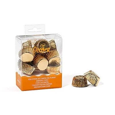 Afbeelding van Cupcake Cups MINI Goud Ø27x17(h) mm 180 stuks