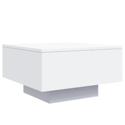Image de vidaXL Table basse blanc 55x55x31 cm bois d&#039;ingénierie836567