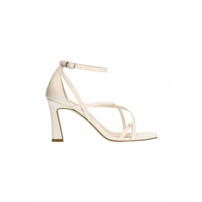 Afbeelding van Sacha Dames Off white sandalen met hak Maat 36