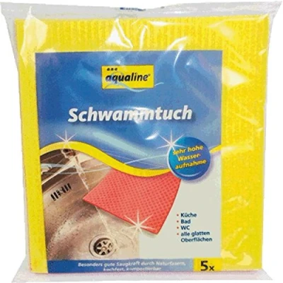 Afbeelding van Aqualine Vaatdoekjes Ft 18 X 20 Cm, Geassorteerde Kleuren, Pak Van 5 Stuks Reinigingsdoekjes