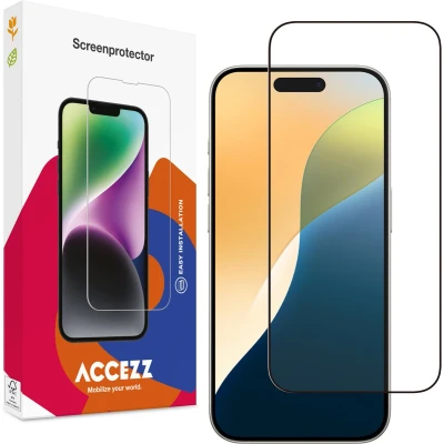 Afbeelding van Gehard Glas Full Cover Screenprotector iPhone 16 Pro