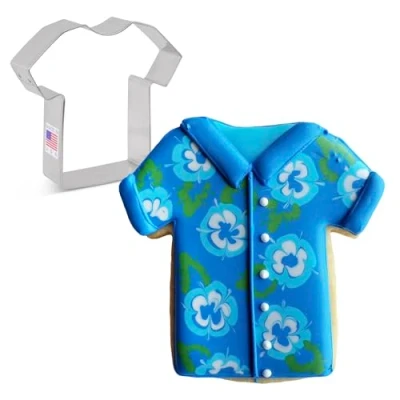 Afbeelding van Uitsteekvorm T shirt / sportshirt, 8,9 cm, gemaakt in de VS door Ann Clark