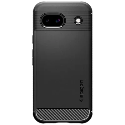 Afbeelding van Spigen Rugged Armor TPU Back Cover Zwart Google Pixel 8a