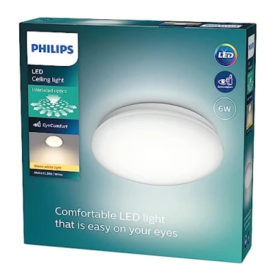 Afbeelding van Philips Moire plafonnière warmwit licht klein