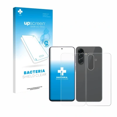 Afbeelding van upscreen Screenprotector voor Samsung Galaxy A56 (Voor+Achter) Folie Beschermfolie transparant antibacterieel