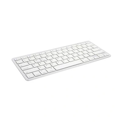 Image de Ewent EW3161 Clavier Ultra mince sans fil Bluetooth QWERTY Espagnol blanc argenté Pour la vente au détail boîte
