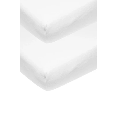 Afbeelding van Meyco Hoeslaken Co sleeper Molton Stretch Wit 2st