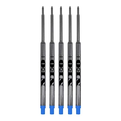 Afbeelding van Waterman balpenvullingen SET met medium punt balpenvullingen. VAN 5 BLUE INK