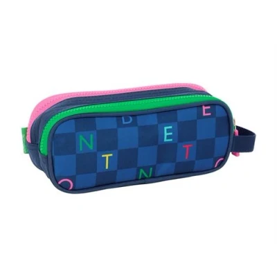 Image de SAFTA Trousse double Benetton &quot;Damero&quot;