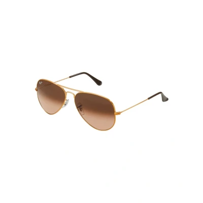 Afbeelding van Ray Ban Aviator Large Unisex Zonnebril, Maat: 58, Bronze/copper pink gradient brown