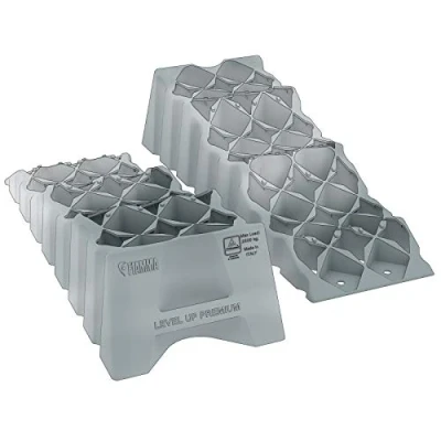 Afbeelding van Fiamma Level Up Premium set van 2 trapwiggen met draagtas en waterpas XXL