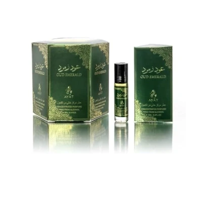 Afbeelding van AYAT PERFUMES 6 x ml Geurolie voor mannen en vrouwen Langdurig comfortabel (Oud Emerald)