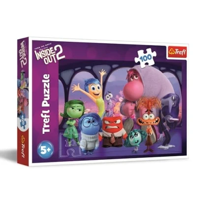 Afbeelding van Trefl Inside Out 2, Vice Versa Puzzels 100 stukjes Kleurrijke puzzel met filmfiguren, creatief entertainment, vrije tijd voor kinderen vanaf 5 jaar