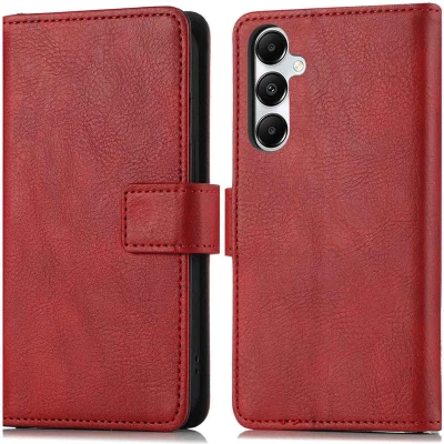 Afbeelding van imoshion Hoesje Geschikt voor Samsung Galaxy A16 (5G) Met Pasjeshouder Luxe Bookcase Rood