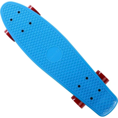 Afbeelding van Skateboard Retro 57 cm Blauw Rood