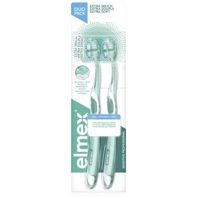 Image de Elmex Sensitive Pro Brosse Dents Extra Souple Duo