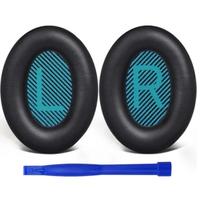 Afbeelding van SoloWIT® Oorkussens Vervanging voor Bose QuietComfort 15 QC15 QC25 QC2 QC35/ Ae2 Ae2i Ae2w SoundTrue &amp; SoundLink Over ear Hoofdtelefoon