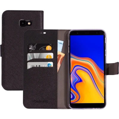 Afbeelding van Mobiparts Saffiano Wallet Case Samsung Galaxy J4 Plus (2018) Black