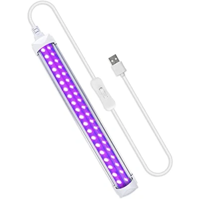 Afbeelding van Led buis, zwart, 10 W, UV, LED, draagbaar, DJ discolicht, licht, 5 V, USB poort voor Halloween, Kerstmis, avond, bodyschilderij, make up, neon