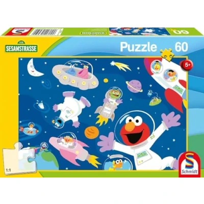 Afbeelding van Schmidt Spiele Sesamstraat In de ruimte, kinderpuzzel, vanaf 5 jaar, 60 stukjes, 56459