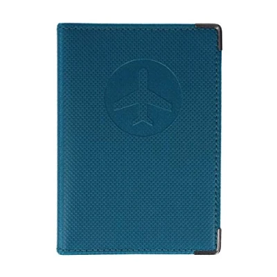 Afbeelding van Color Pop® Paspoortbescherming, RFID bescherming, gemaakt in Frankrijk, van pvc, bescherming persoonlijke gegevens, 13,4 x 9,6 cm, Petrole Blauw, klassiek
