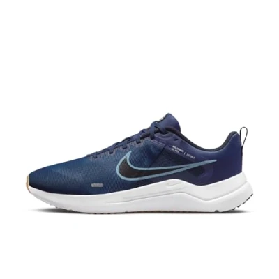 Afbeelding van Nike Downshifter 12 Hardloopschoenen voor heren, Midnight Navy Worn Blue Dark Obsidiaan