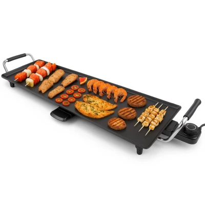 Afbeelding van Beper 90.386 Teppanyaki Bakplaat 70.5x23.5 cm Elektrische Grillplaat Japanse Tafelgrill Grill
