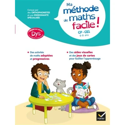 Image de Ma méthode de Maths facile ! adaptée aux enfants DYS ou en difficulté d&#039;apprentissage CP CE1