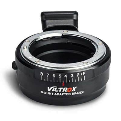 Afbeelding van Viltrox NF NEX handmatige scherpstelling lensadapter voor Nikon G/F/AI/S/D lens op Sony E Mount A7 A7R A7III A7RIII A6500 A6300 7 camera met wijzerplaat