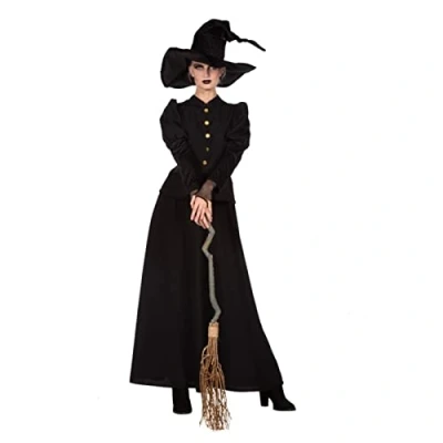 Afbeelding van Wilbers &amp; Heks Spider Lady Voodoo Duistere Religie Kostuum Adele De Van Edelstijn Vrouw Zwart Maat 42 Halloween Verkleedkleding