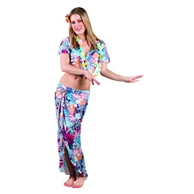 Afbeelding van Boland Kostuum Hawaiian beauty (M) Volwassenen Danser/danseres Hawaii Hula Themafeest Carnaval