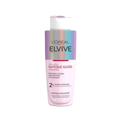 Afbeelding van L&#039;Oréal Paris Elvive Glycolic Gloss Shampoo met glycolzuur voor zacht en glanzend haar