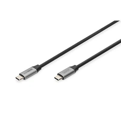 Afbeelding van Digitus USB kabel 3.2 Gen1 (USB 3.0 / 3.1 Gen1) C, C stekker 1.00 m Zwart Flexibel, Afgeschermd, Met US