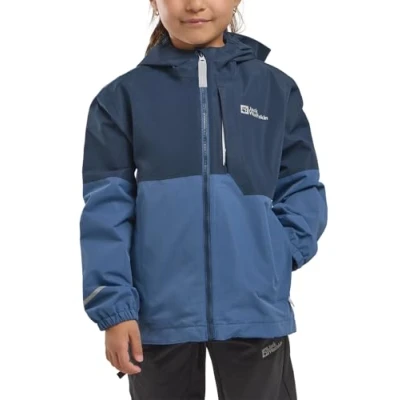 Afbeelding van Jack Wolfskin Actamic Regenjas voor kinderen, Maat: 140, Evening sky