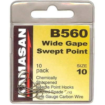 Afbeelding van Kamasan B560 Wide Gape Swept Point Spade Barbed (25 pcs) Maat : 14
