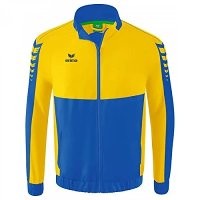 Afbeelding van Erima Six Wings presentatiejack new royal/geel