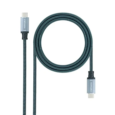 Afbeelding van Kabel USB C NANOCABLE 10.01.4101 L150 COMB Groen 1,5 m Zwart/Gris