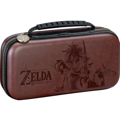Image de Pochette de transport Deluxe BigBen Zelda Breath of the Wild Marron pour Nintendo Switch Lite