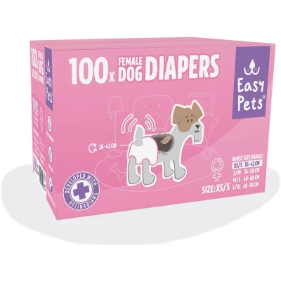 Afbeelding van Easypets hondenluiers teef Xs/s 100 st