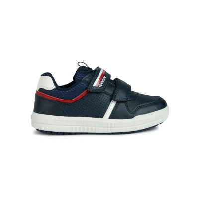 Afbeelding van Geox Sneakers laag voor kinderen, Maat: 33, Navy red Kunststof/ textiel
