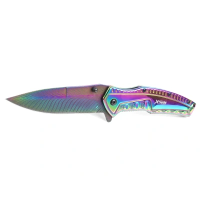 Afbeelding van X treme zakmes rainbow flipper assist inklapbaar 1905
