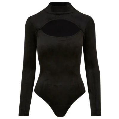 Afbeelding van Urban Classics Cutout Turtleneck Body, Dames, Maat: 5XL, Black