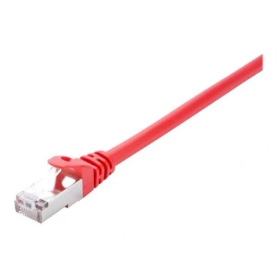 Image de V7 Cordon de raccordement RJ 45 (M) pour 3 m STP CAT 6 moulé, sans crochet rouge