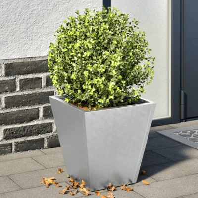 Afbeelding van vidaXL Plantenbakken 2 st 30x30x30 cm gegalvaniseerd staal