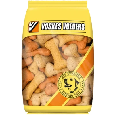 Afbeelding van 2 stuks! hondenvoer mini kluifjes mix Voskes