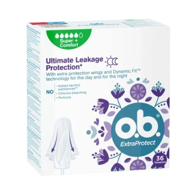Afbeelding van o.b., Pads, Extra Protect Super Plus tampons Variant: 36 ks (36 x, Normaal)