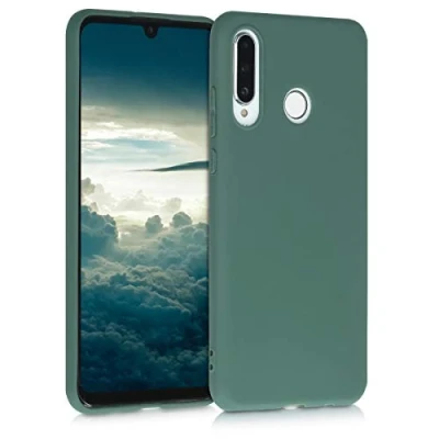 Afbeelding van kwmobile telefoonhoesje geschikt voor Huawei P30 Lite Hoesje smartphone Back cover in blauwgroen