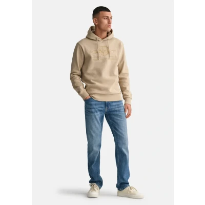 Afbeelding van GANT Tonal Archive Shield Hoodie, Heren, Maat: 5XL, Melange